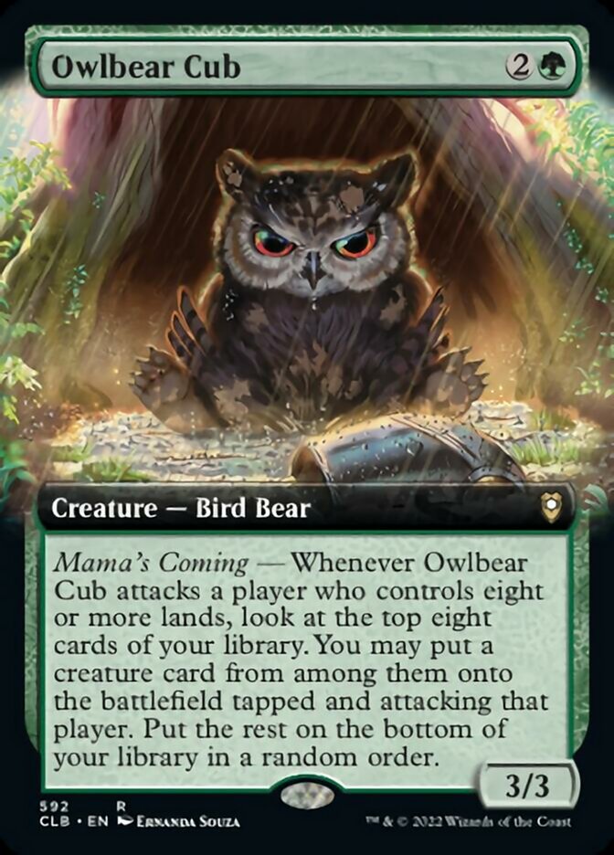 Owlbear Cub (Extended Art) [Commander Legends: Battle for Baldur's Gate] | Boutique FDB TCG