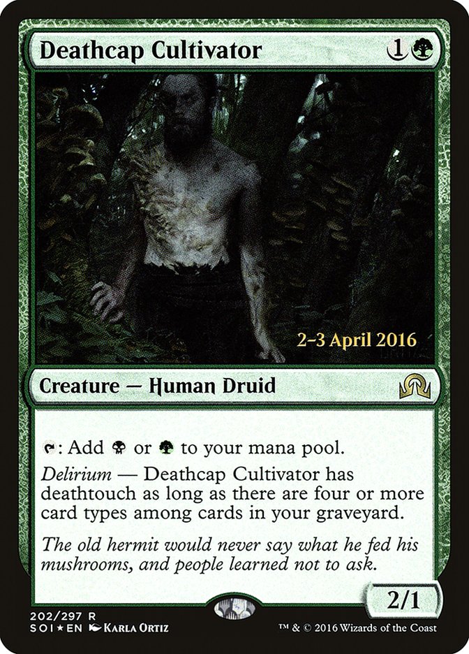 Deathcap Cultivator [Shadows over Innistrad Prerelease Promos] | Boutique FDB TCG