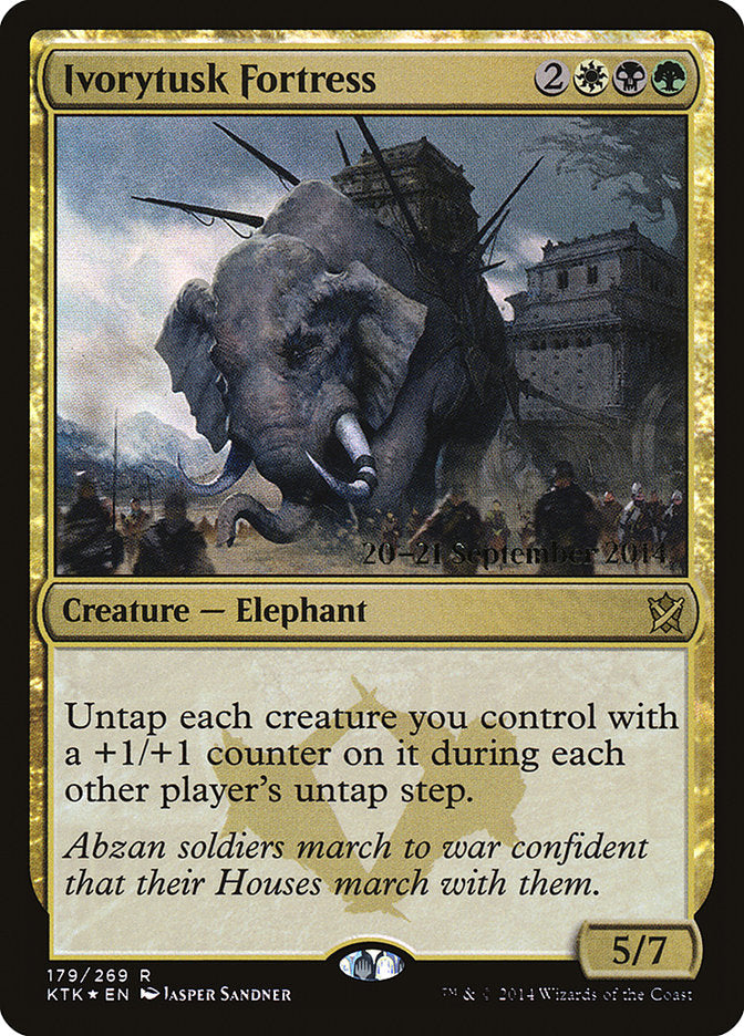 Ivorytusk Fortress [Khans of Tarkir Prerelease Promos] | Boutique FDB TCG