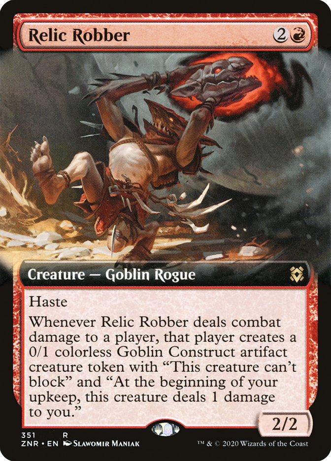 Relic Robber (Extended Art) [Zendikar Rising] | Boutique FDB TCG