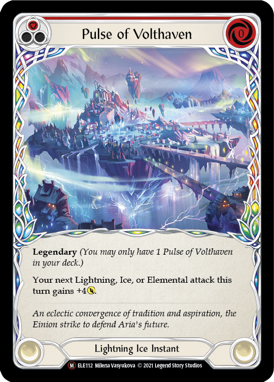 Pulse of Volthaven [U-ELE112] (Tales of Aria Unlimited)  Unlimited Rainbow Foil | Boutique FDB TCG