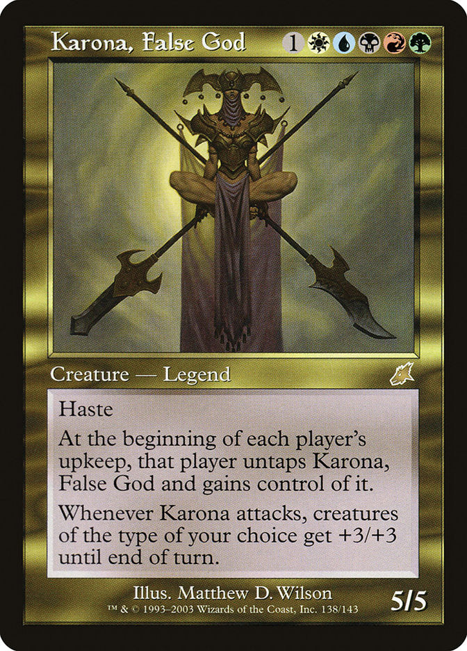 Karona, False God [Scourge] | Boutique FDB TCG