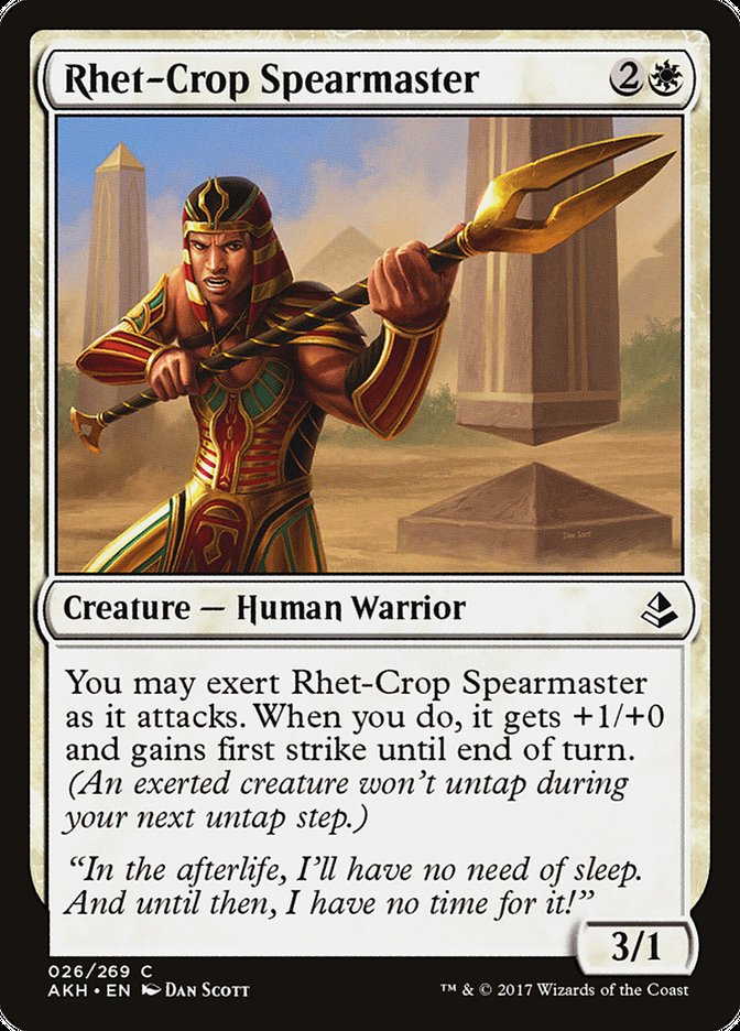 Rhet-Crop Spearmaster [Amonkhet] | Boutique FDB TCG