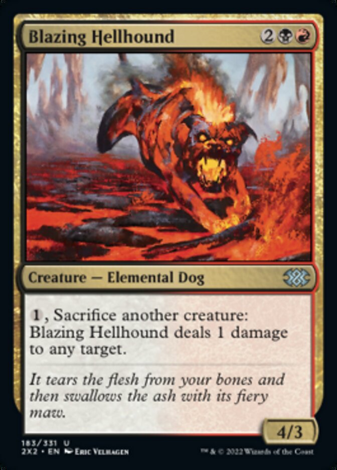 Blazing Hellhound [Double Masters 2022] | Boutique FDB TCG