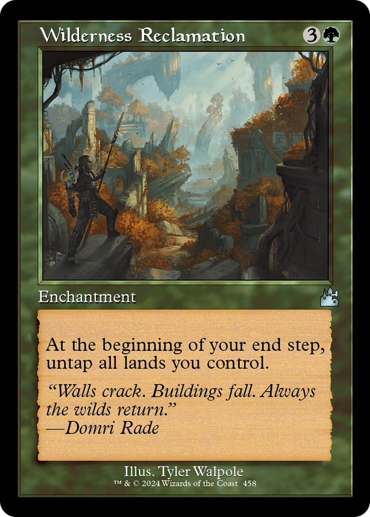 Wilderness Reclamation [Ravnica Remastered] | Boutique FDB TCG