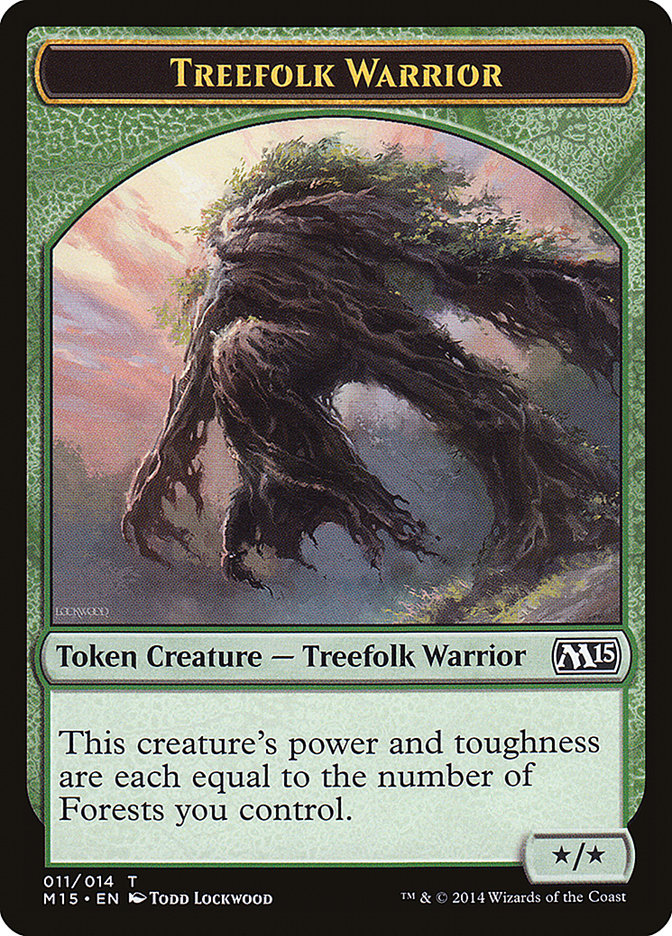 Treefolk Warrior Token [Magic 2015 Tokens] | Boutique FDB TCG