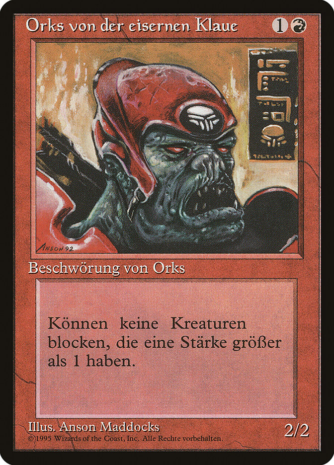 Ironclaw Orcs (German) - "Orks von der eisernen Klaue" [Renaissance] | Boutique FDB TCG