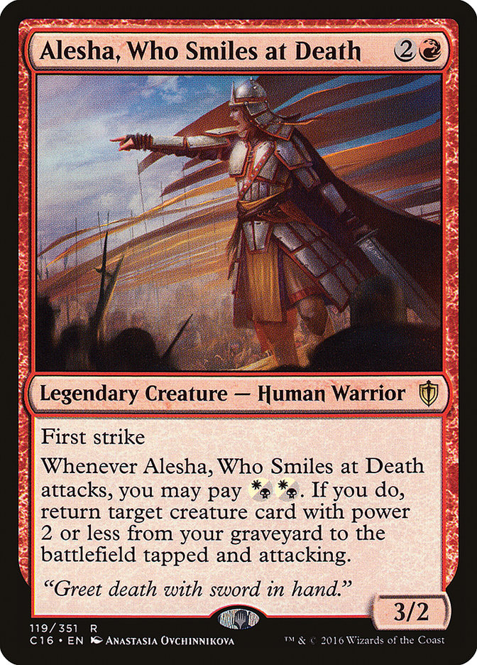 Alesha, Who Smiles at Death [Commander 2016] | Boutique FDB TCG
