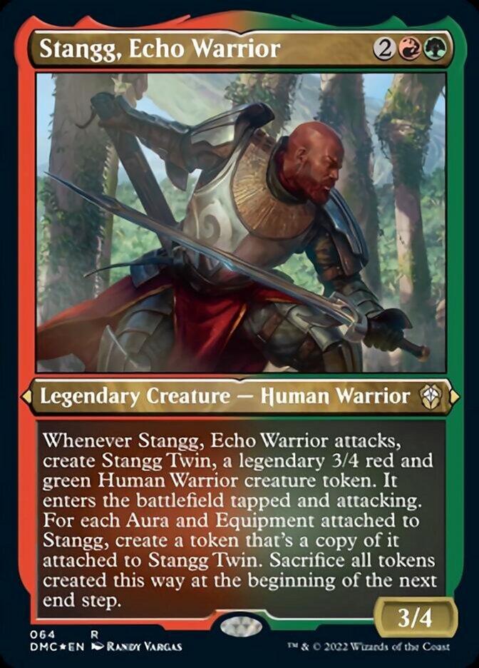 Stangg, Echo Warrior (Foil Etched) [Dominaria United Commander] | Boutique FDB TCG