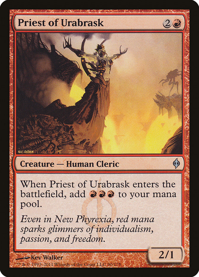 Priest of Urabrask [New Phyrexia] | Boutique FDB TCG