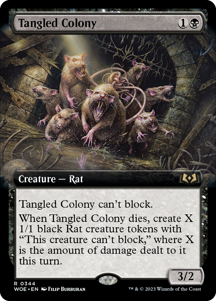Tangled Colony (Extended Art) [Wilds of Eldraine] | Boutique FDB TCG