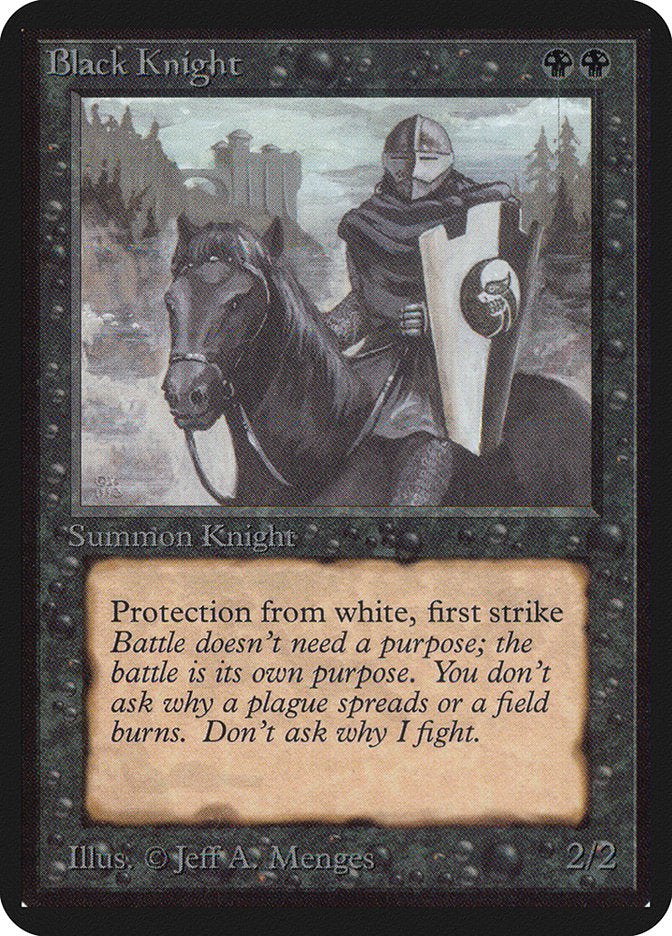 Black Knight [Alpha Edition] | Boutique FDB TCG