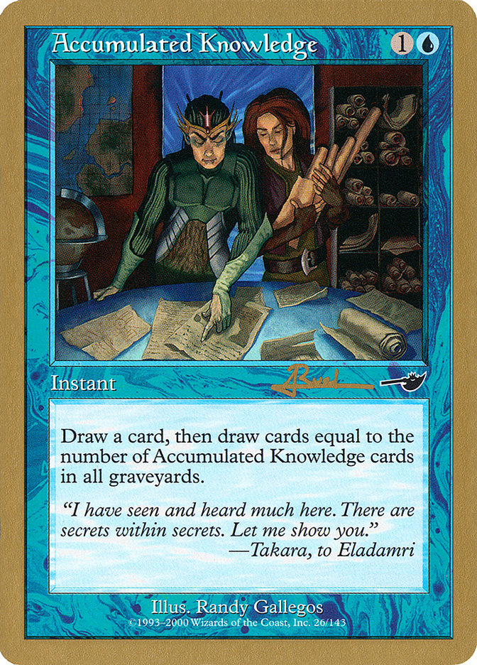 Accumulated Knowledge (Antoine Ruel) [World Championship Decks 2001] | Boutique FDB TCG