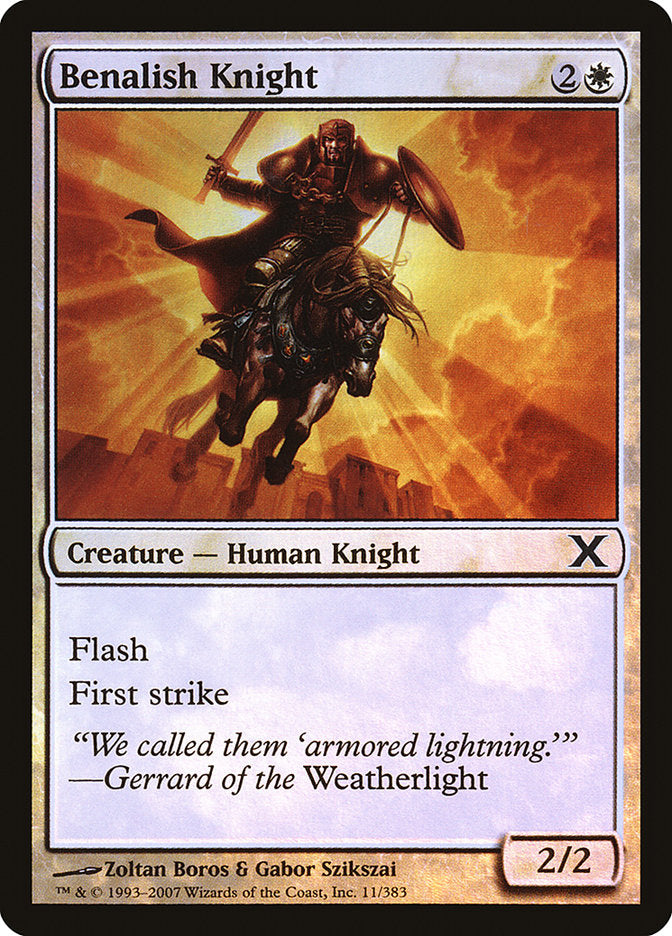 Benalish Knight (Premium Foil) [Tenth Edition] | Boutique FDB TCG