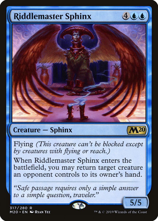 Riddlemaster Sphinx [Core Set 2020] | Boutique FDB TCG