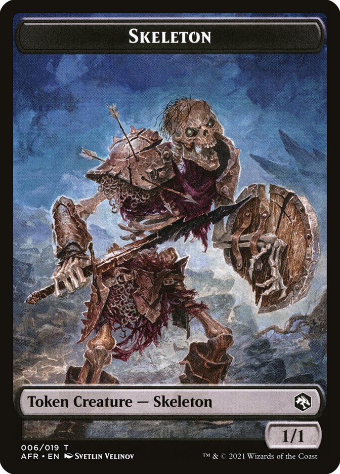 Illusion // Skeleton Double-Sided Token [Dungeons & Dragons: Adventures in the Forgotten Realms Commander Tokens] | Boutique FDB TCG