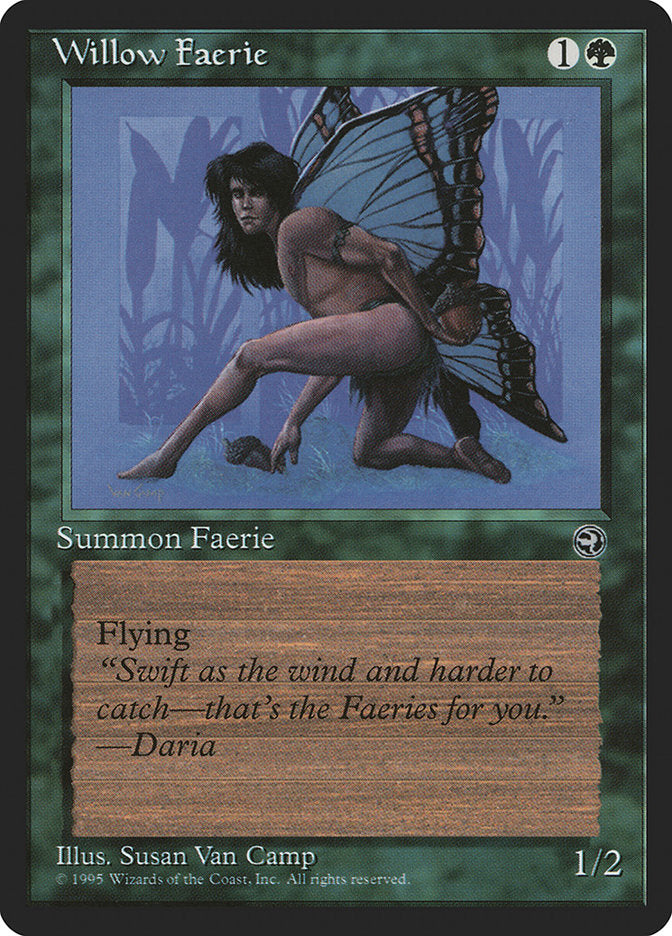 Willow Faerie (Daria Flavor Text) [Homelands] | Boutique FDB TCG