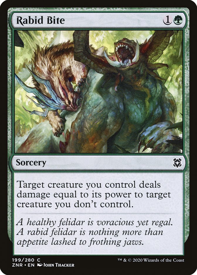 Rabid Bite [Zendikar Rising] | Boutique FDB TCG