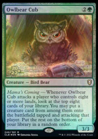 Owlbear Cub [Commander Legends: Battle for Baldur's Gate Prerelease Promos] | Boutique FDB TCG