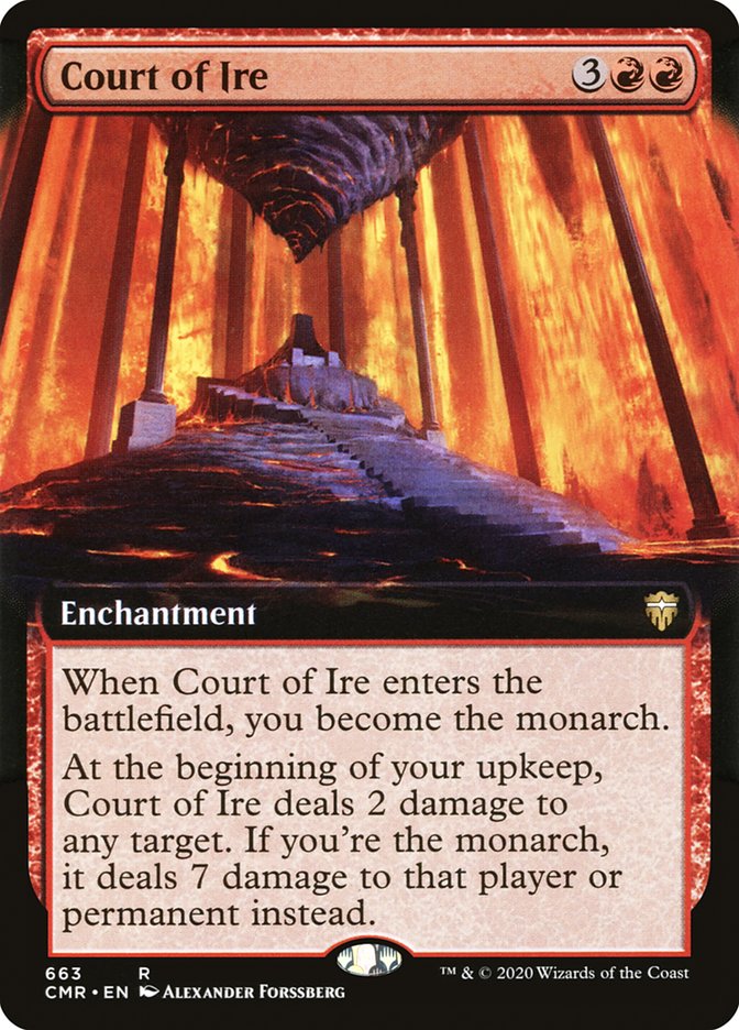 Court of Ire (Extended Art) [Commander Legends] | Boutique FDB TCG