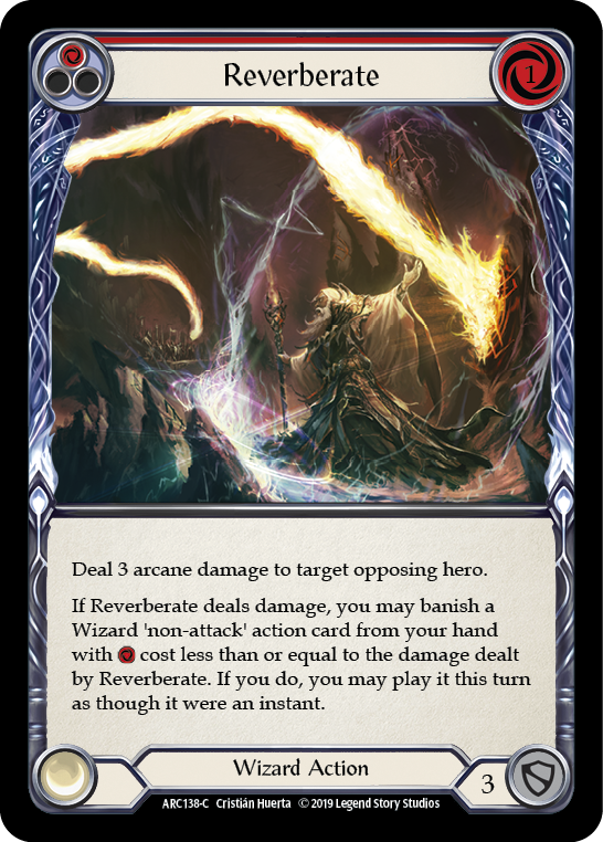 Reverberate (Red) [ARC138-C] (Arcane Rising)  1st Edition Normal | Boutique FDB TCG