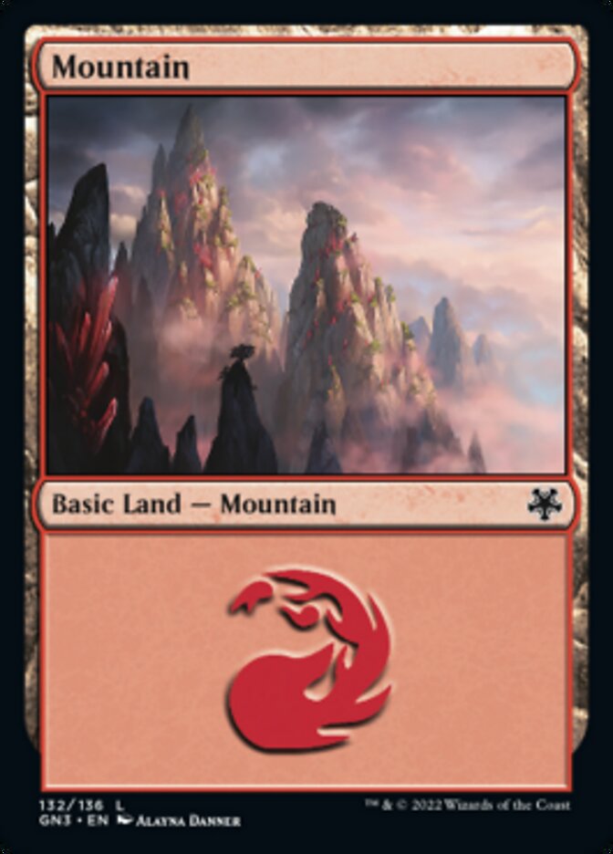 Mountain (132) [Game Night: Free-for-All] | Boutique FDB TCG