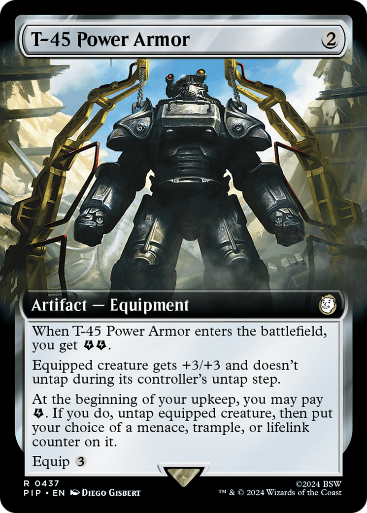 T-45 Power Armor (Extended Art) [Fallout] | Boutique FDB TCG
