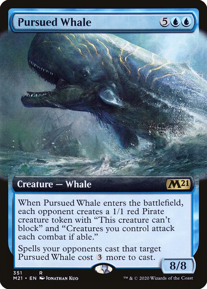 Pursued Whale (Extended Art) [Core Set 2021] | Boutique FDB TCG