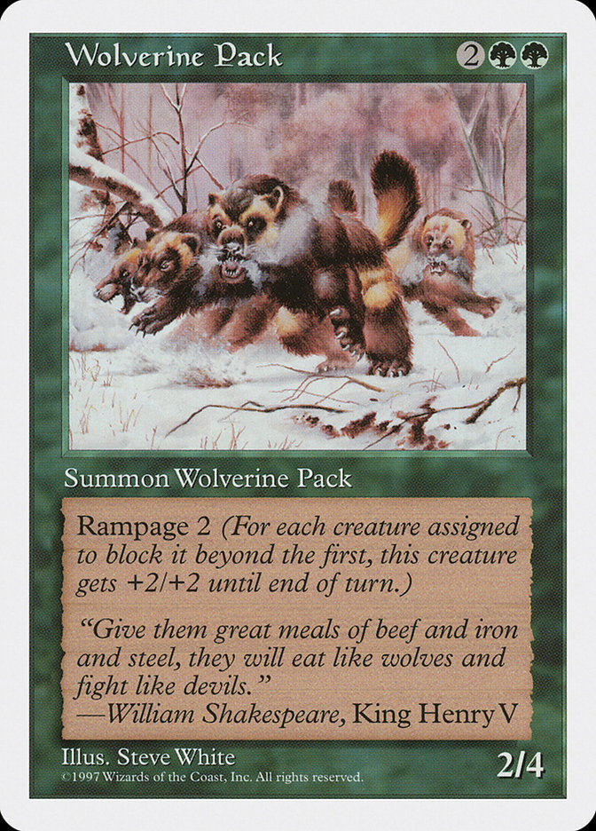 Wolverine Pack [Fifth Edition] | Boutique FDB TCG