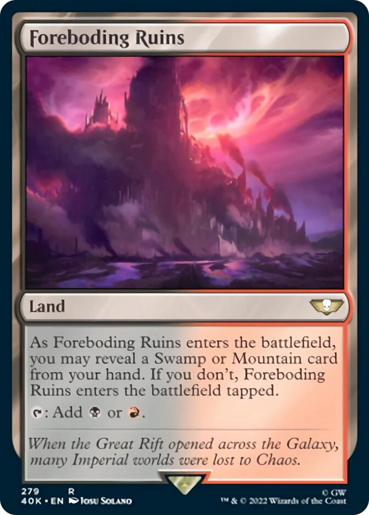 Foreboding Ruins (Surge Foil) [Warhammer 40,000] | Boutique FDB TCG