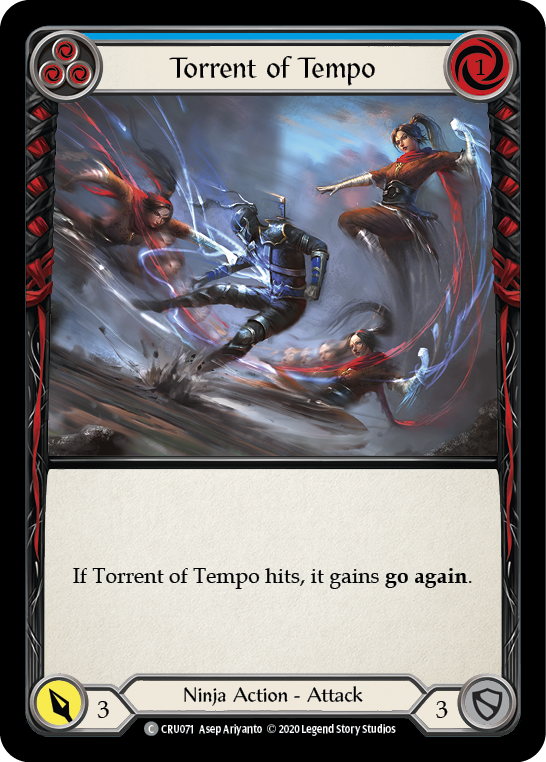 Torrent of Tempo (Blue) [CRU071] (Crucible of War)  1st Edition Normal | Boutique FDB TCG