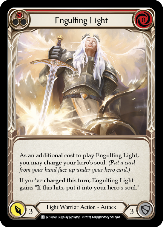 Engulfing Light (Red) [MON048] (Monarch)  1st Edition Normal | Boutique FDB TCG