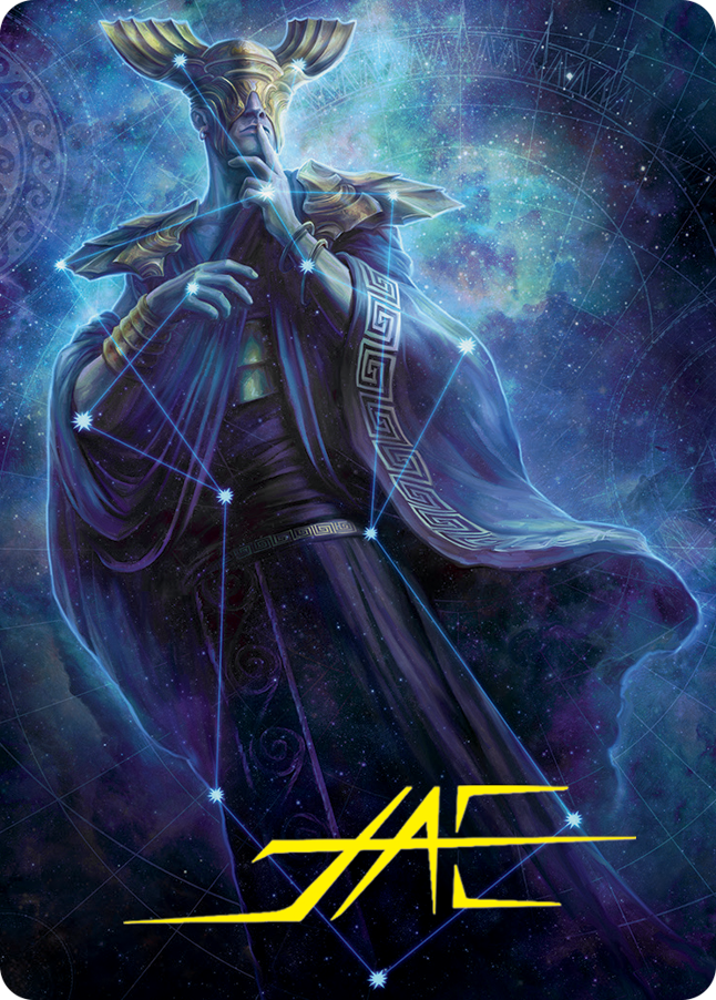 Atris, Oracle of Half-Truths Art Card (Gold-Stamped Signature) [March of the Machine Art Series] | Boutique FDB TCG