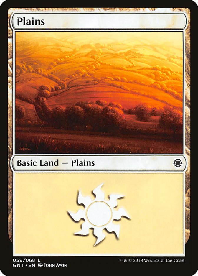 Plains (59) [Game Night 2018] | Boutique FDB TCG