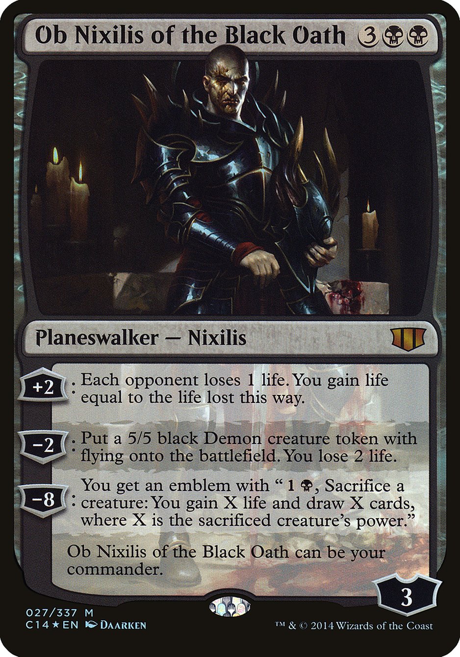 Ob Nixilis of the Black Oath (Oversized) [Commander 2014 Oversized] | Boutique FDB TCG