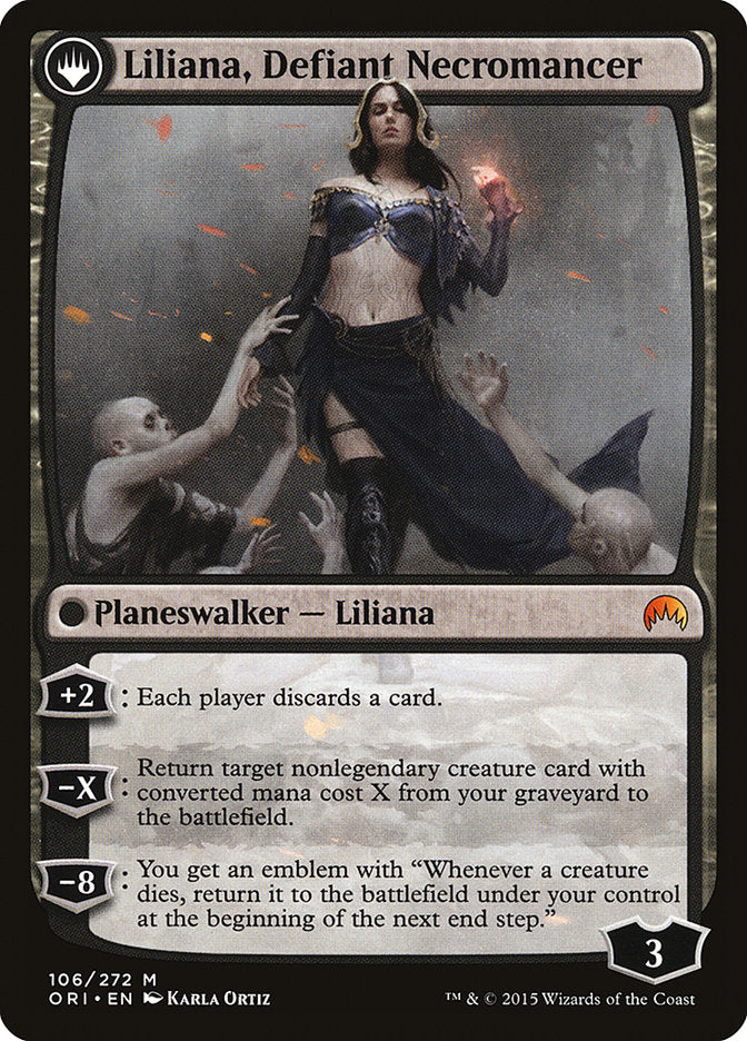 Liliana, Heretical Healer // Liliana, Defiant Necromancer [Magic Origins] | Boutique FDB TCG