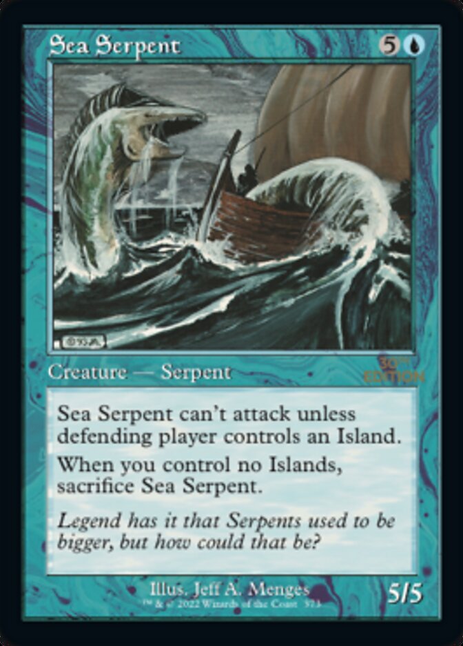 Sea Serpent (Retro) [30th Anniversary Edition] | Boutique FDB TCG