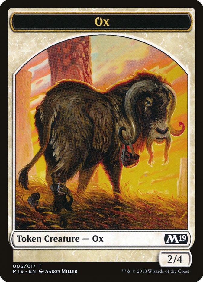 Ox Token [Core Set 2019 Tokens] | Boutique FDB TCG