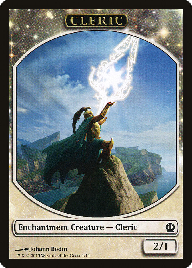 Cleric Token [Theros Tokens] | Boutique FDB TCG