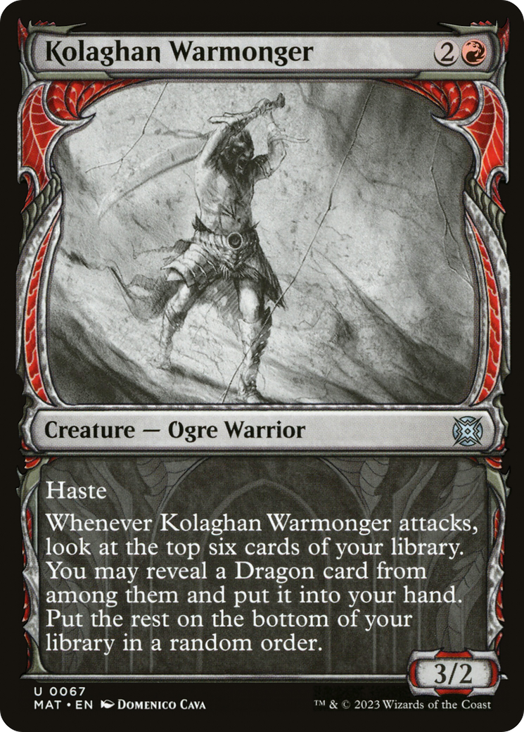 Kolaghan Warmonger (Showcase) [March of the Machine: The Aftermath] | Boutique FDB TCG