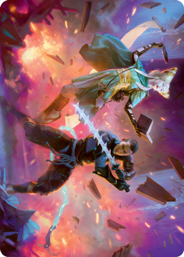 Explosive Entry Art Card [Kamigawa: Neon Dynasty Art Series] | Boutique FDB TCG