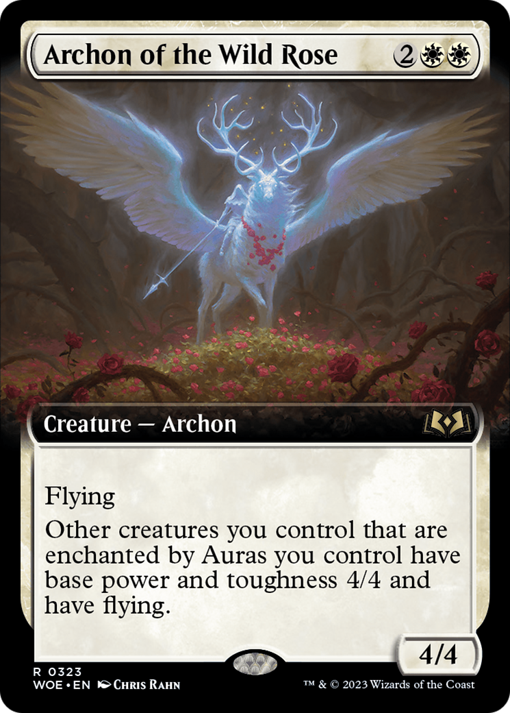 Archon of the Wild Rose (Extended Art) [Wilds of Eldraine] | Boutique FDB TCG