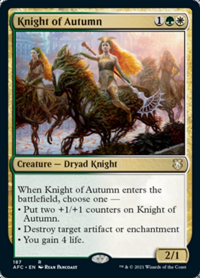 Knight of Autumn [Dungeons & Dragons: Adventures in the Forgotten Realms Commander] | Boutique FDB TCG