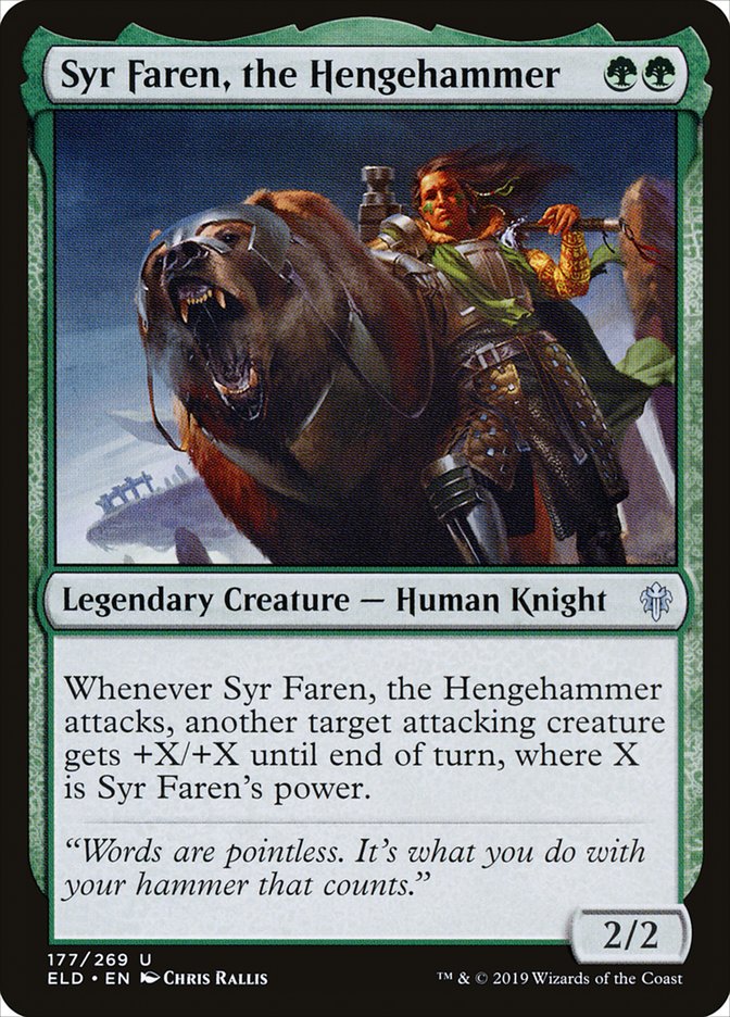 Syr Faren, the Hengehammer [Throne of Eldraine] | Boutique FDB TCG