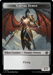 Gnome // Vampire Demon Double-Sided Token [The Lost Caverns of Ixalan Tokens] | Boutique FDB TCG