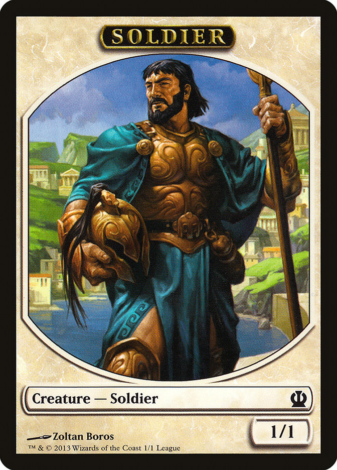 Soldier Token (Zoltan Boros) [League Tokens 2013] | Boutique FDB TCG