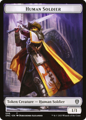 Human Soldier // Elephant Double-Sided Token [Phyrexia: All Will Be One Commander Tokens] | Boutique FDB TCG