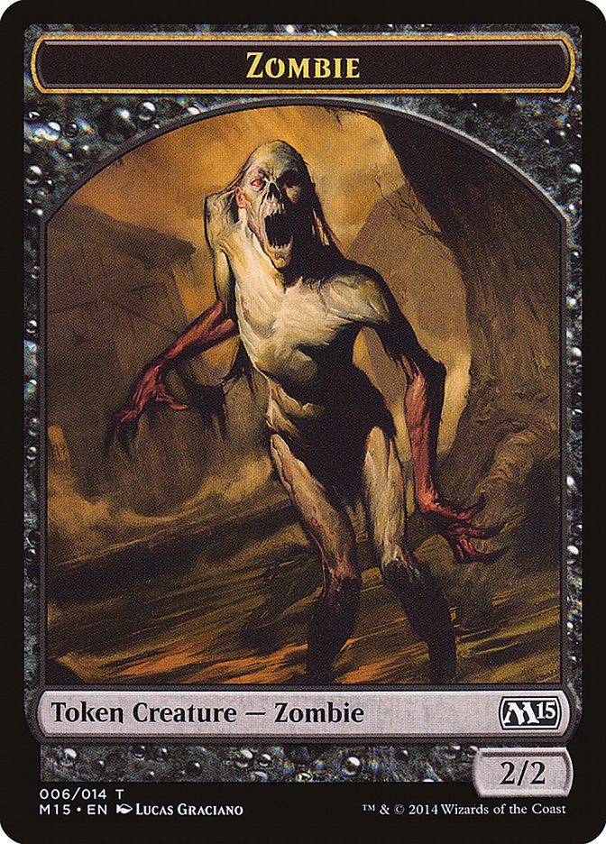 Zombie Token [Magic 2015 Tokens] | Boutique FDB TCG