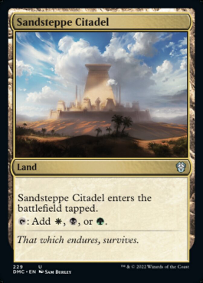 Sandsteppe Citadel [Dominaria United Commander] | Boutique FDB TCG