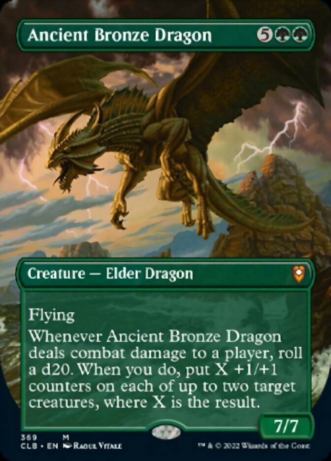 Ancient Bronze Dragon (Borderless Alternate Art) [Commander Legends: Battle for Baldur's Gate] | Boutique FDB TCG